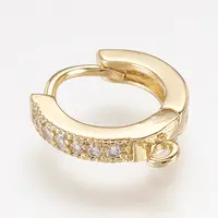 Brass Huggie Hoop Earring Findings
