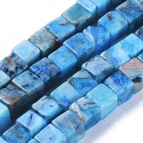 Natural Carzy Agate Beads Strands