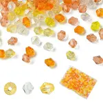 500Pcs 5 Colors Transparent Acrylic Beads