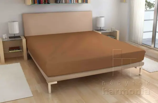 Froté plachta - orieškovo hnedé - 70 x 140 cm