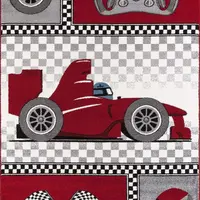 Detský kusový koberec formule 460 red - 80x150cm