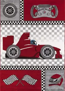 Detský kusový koberec formule 460 red - 80x150cm