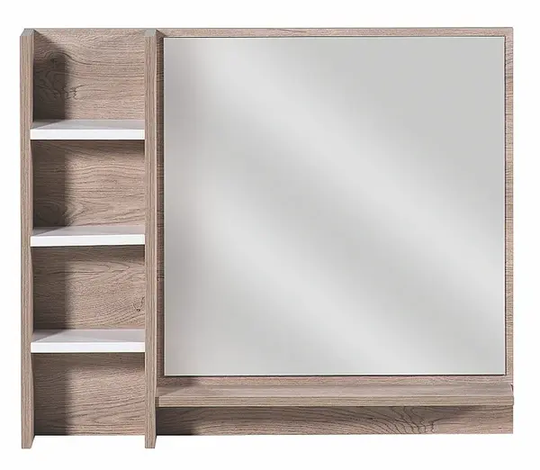 Zrkadlo ku komode brian - dub/biela