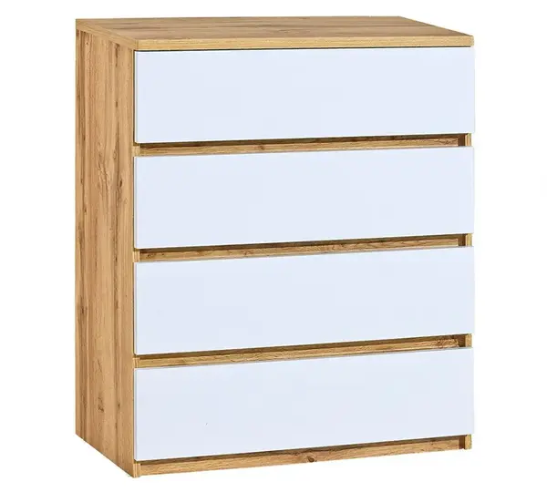 Zásuvková komoda liana - biela/dub wotan