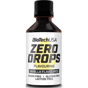 BioTechUSA Zero Drops Flavor dochucovadlo bez kalorií příchuť Vanilla 50 ml