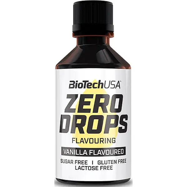 BioTechUSA Zero Drops Flavor dochucovadlo bez kalorií příchuť Vanilla 50 ml