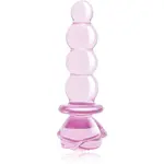 Dream Toys Glaze Glass 5.5" Rosebud Beaded Plug anální kolík 14 cm