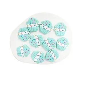 Cup Cake Food Grade Eco-Friendly Silicone Beads