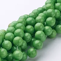 Natural Mashan Jade Round Beads Strands
