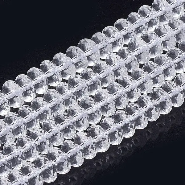 Synthetic Quartz Crystal Beads Strands