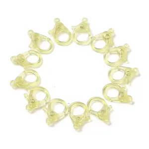 Transparent Plastic Lobster CLaw Clasps