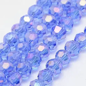 Electroplate Glass Beads Strands