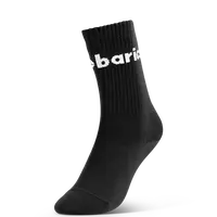 Barebarics - Barefootové ponožky - Crew - Black - Big logo