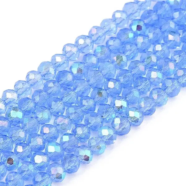 Electroplate Glass Beads Strands