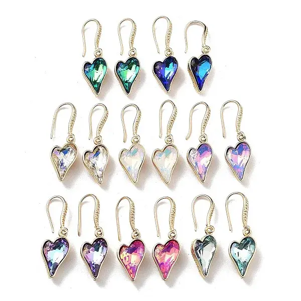 Light Gold Brass Dangle Earrings