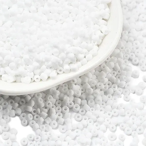 Frosted Opaque 12/0 Glass Seed Beads