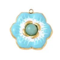 Dyed Natural White Jade Pendants