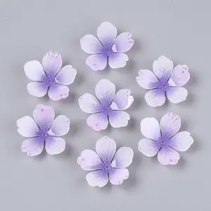 Flower Acrylic Bead Caps