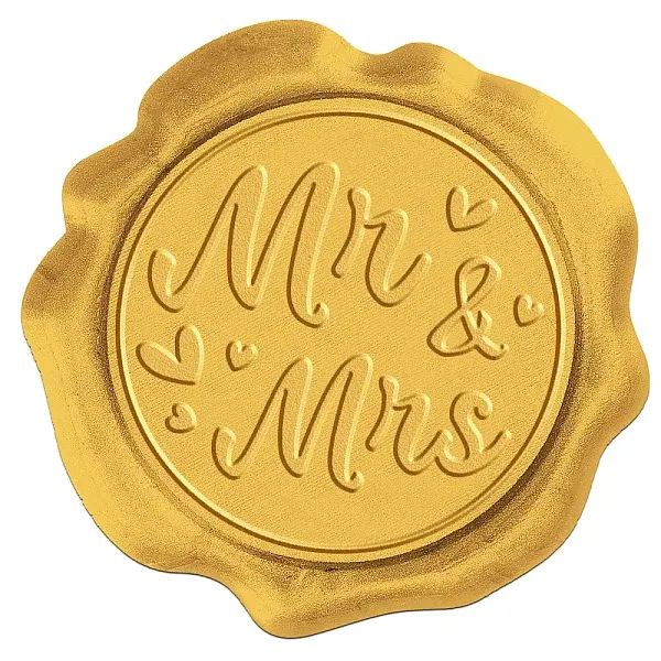 50Pcs Adhesive Wax Seal Stickers