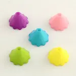 Opaque Acrylic Flower Bead Caps