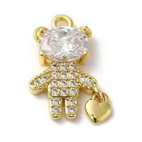Rack Plating Brass Cubic Zirconia Pendants
