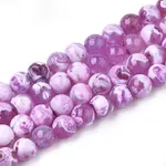 Natural Fire Crackle Agate Beads Strands