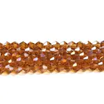 Transparent Electroplate Glass Beads Strands