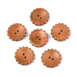 Spray Painted Natural Wood Buttons