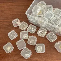 Mini Transparent Plastic Beads Containers