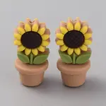Sunflower Flowerpot Food Grade Eco-Friendly Silicone Beads