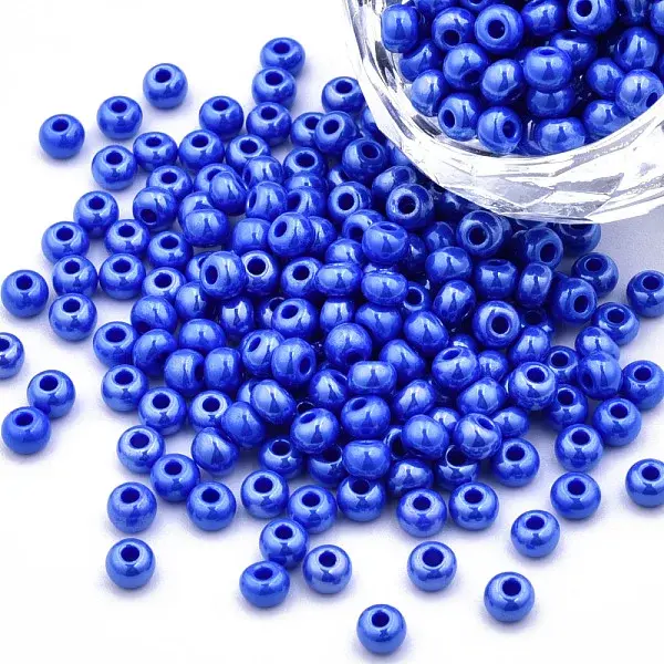 6/0 Czech Opaque Glass Seed Beads