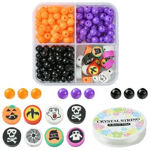 Halloween Theme DIY Stretch Bracelets Jewelry Kits