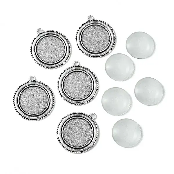 DIY Blank Tibetan Style Alloy Pendants Making Kit