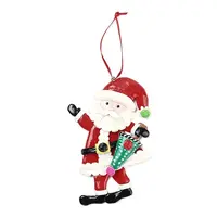 Christmas Santa Claus Handmade Polymer Clay Pendant Decorations