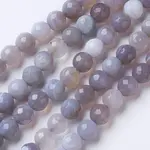 Natural Banded Agate Beads Strands