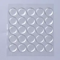 Plastic Clear Cabochons Epoxy Sticker