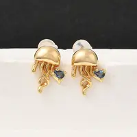 Brass Stud Earrings