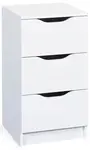 Komoda 3 zásuvky petrus - bílá