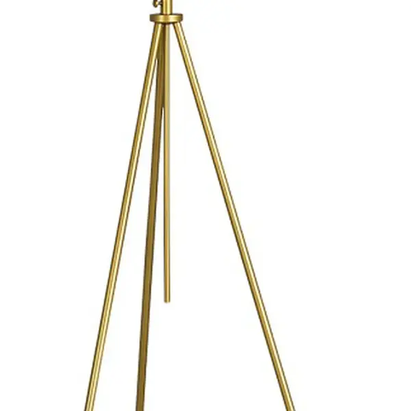 Stojací lampa luxor - zlatá/bílá