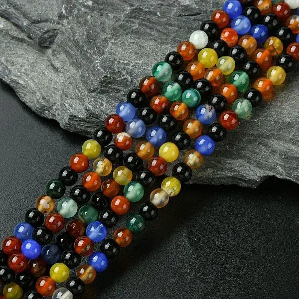 Natural Agate Beads Strands