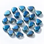 Transparent Spray Painted Glass Beads