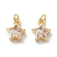 Brass Cubic Zirconia Charms
