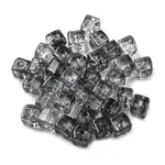 500Pcs Transparent Crackle Glass Beads