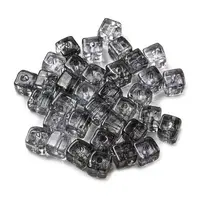 500Pcs Transparent Crackle Glass Beads