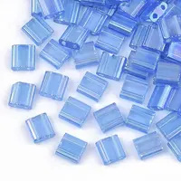 2-Hole Transparent Glass Seed Beads