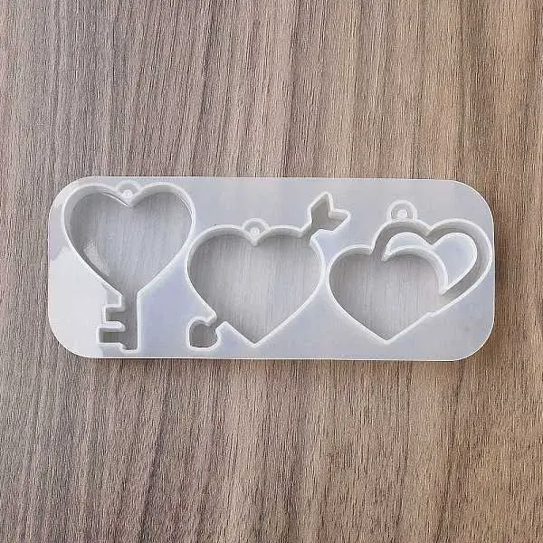 Heart DIY Silicone Keychain Accessory Molds