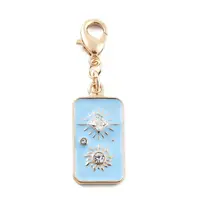 Alloy Rhinestone & Enamel Pendant Decoration