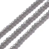 Faceted(32 Facets) Glass Beads Strands