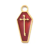 304 Stainless Steel Enamel Halloween Theme Pendants