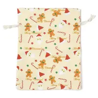 Christmas Theme Cloth Printed Storage Bags